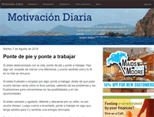 Tablet Screenshot of motivaciondiaria.com